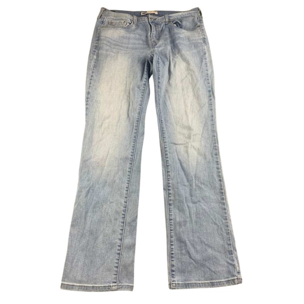 Levi's‎ Jeans Men W30 L32 505 Straight Leg Blue Denim Light Wash Stretch